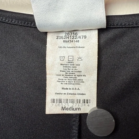 Jalete Y2K Vintage Black Spaghetti Strap Slip Dress Sz M USA Made - Picture 10 of 10